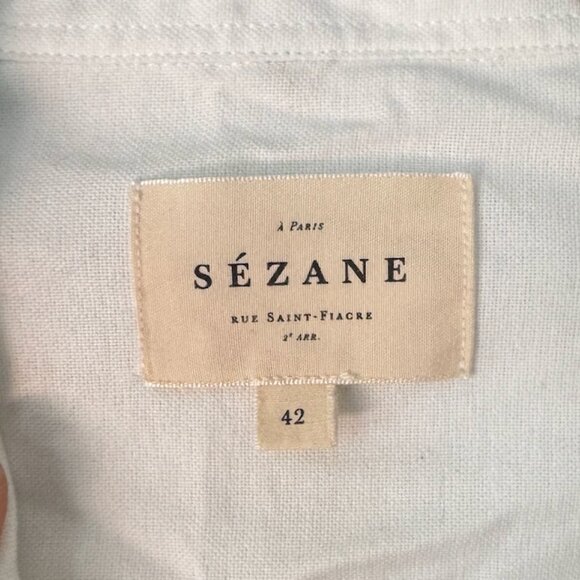 Sezane Tomboy Shirt White gold Hearts - Picture 3 of 6